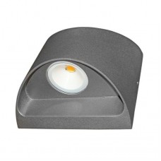 Φωτιστικό Διπλής Κατεύθυνσης LED 2x3W 230V 650lm 3000K Θερμό Φως Αλουμινίου Γκρι IP54 3-691116